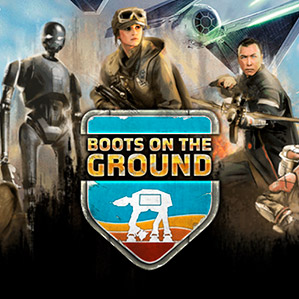 Star Wars rogue one boots on the ground